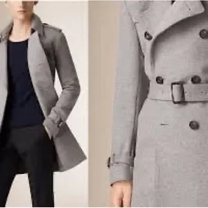 ジャケット・アウター Burberry's wool cashmere coat grey Burberry Wool Cashmere Trench Coat Grey Men's - FW23 - US